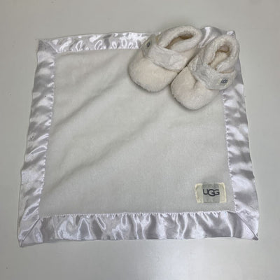 Bixbee Booties & Lovey Baby Blanket Set