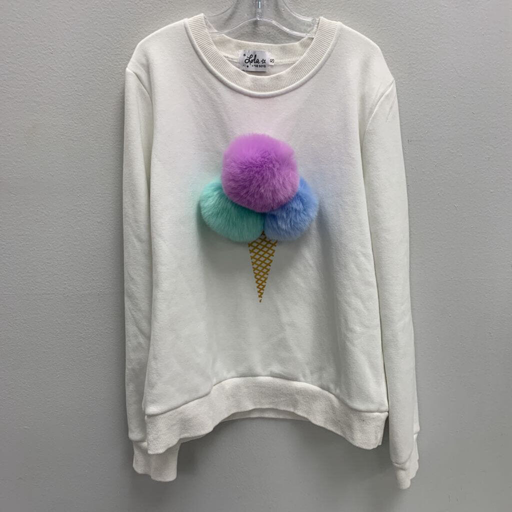 10: Ice Cream Pom Pom Sweatshirt
