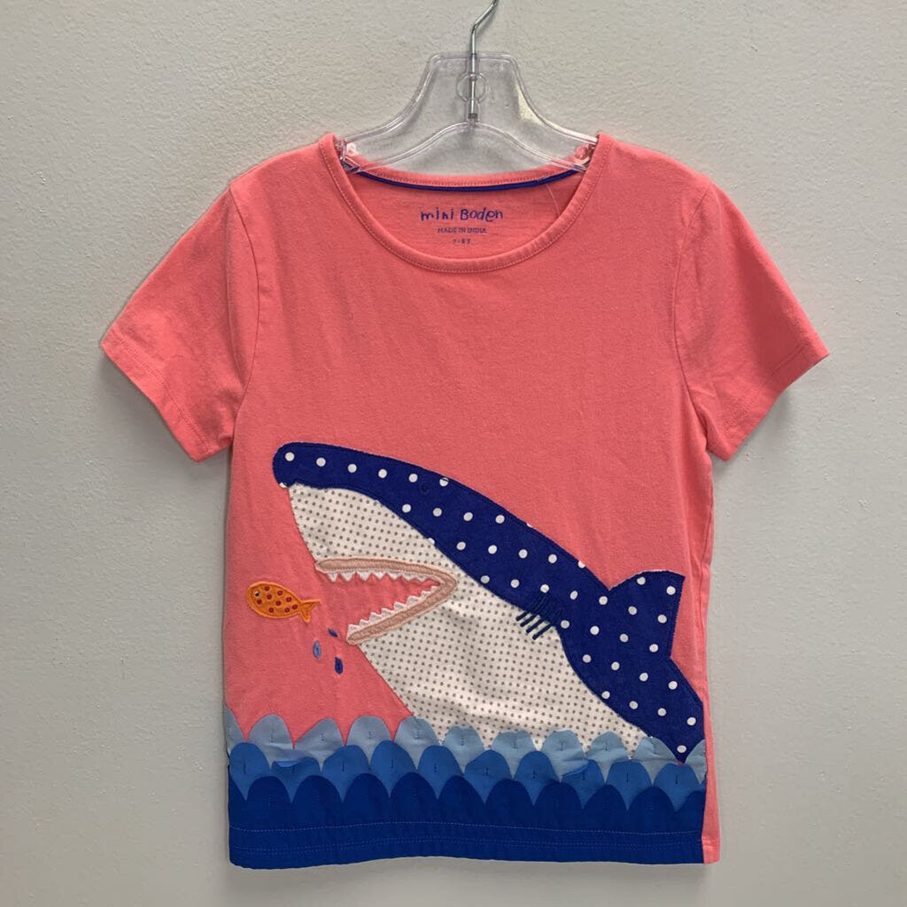 7-8: Applique T-Shirt - Shark