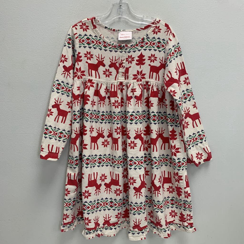 6-7: Flannel Nightgown - Dear Deer