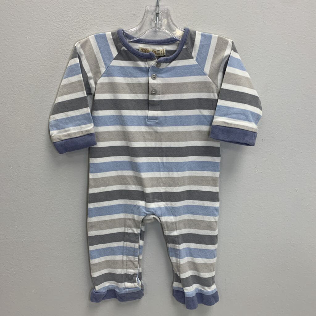 3-6M: Striped Romper