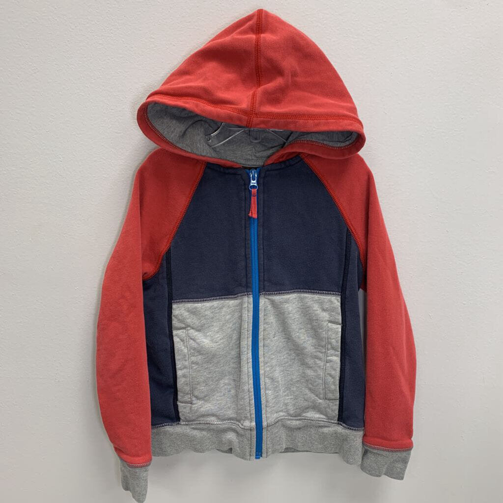 6: Color Block Zippered Hoodie