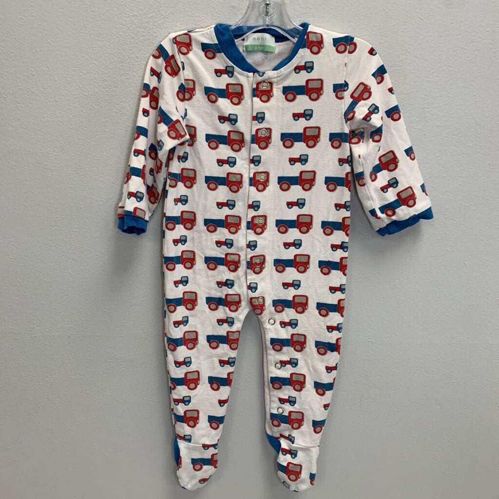 6-12M: Footie Sleeper - Pick Up Truck
