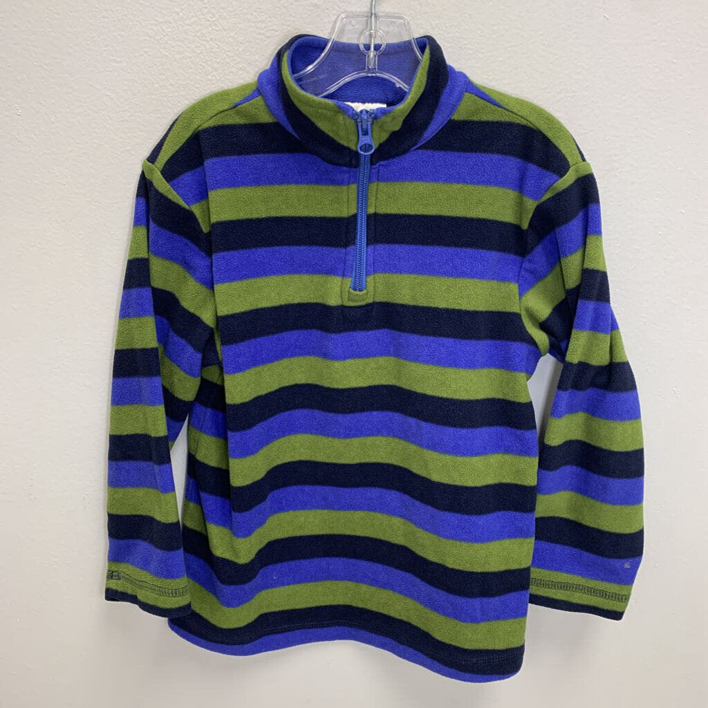 5: Striped Fleece 1/4 Zip Pullover
