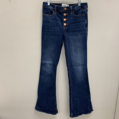 13-14: High Rise Flare Denim - Pull-On