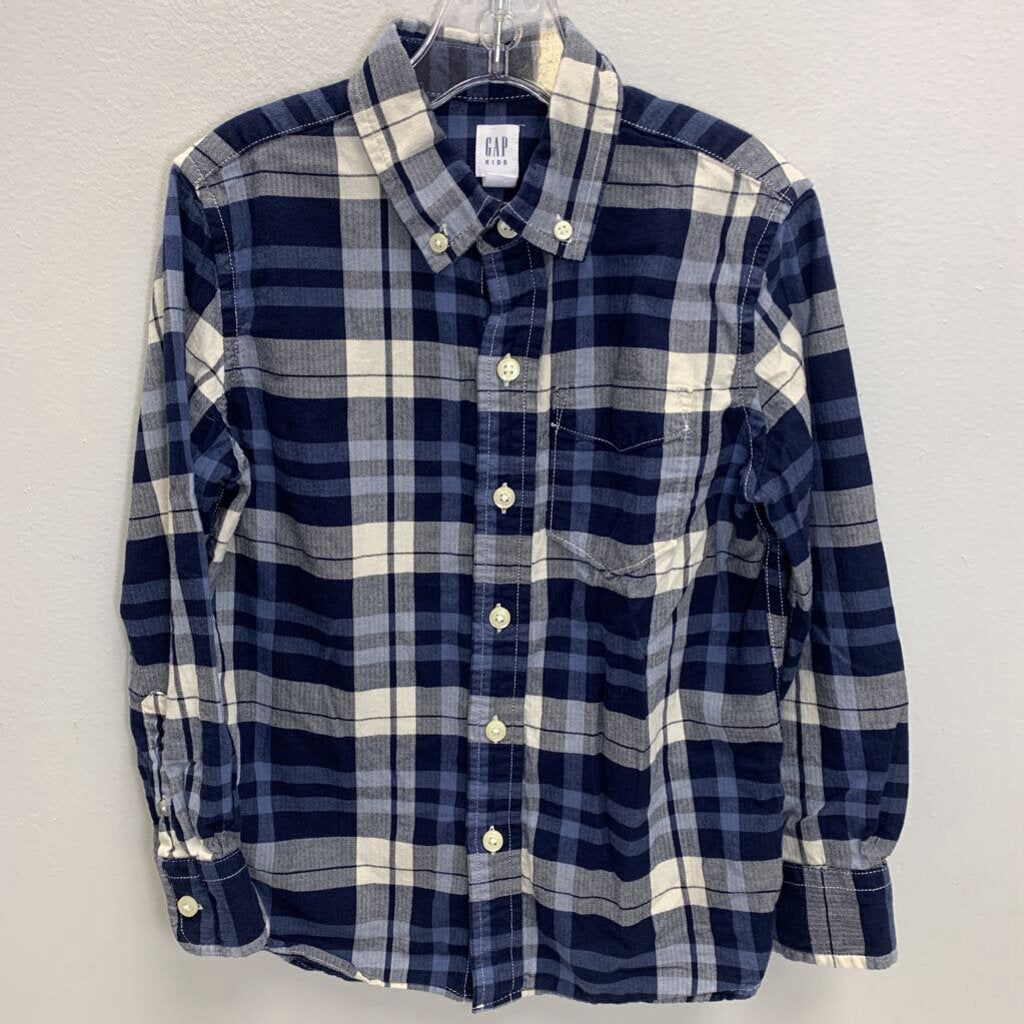 6-7: Plaid Poplin Button Down Shirt