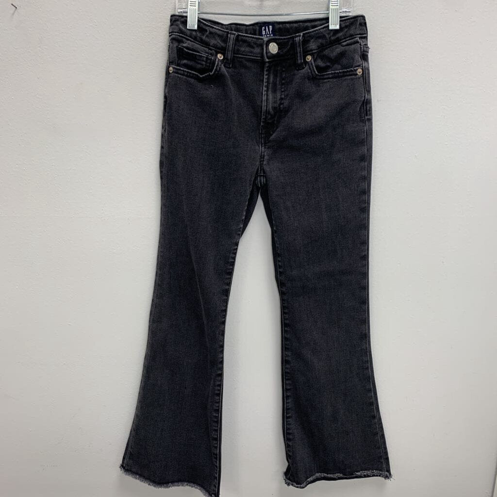 12: 70's Flare Raw Hem Denim Pants