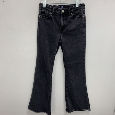 12: 70's Flare Raw Hem Denim Pants