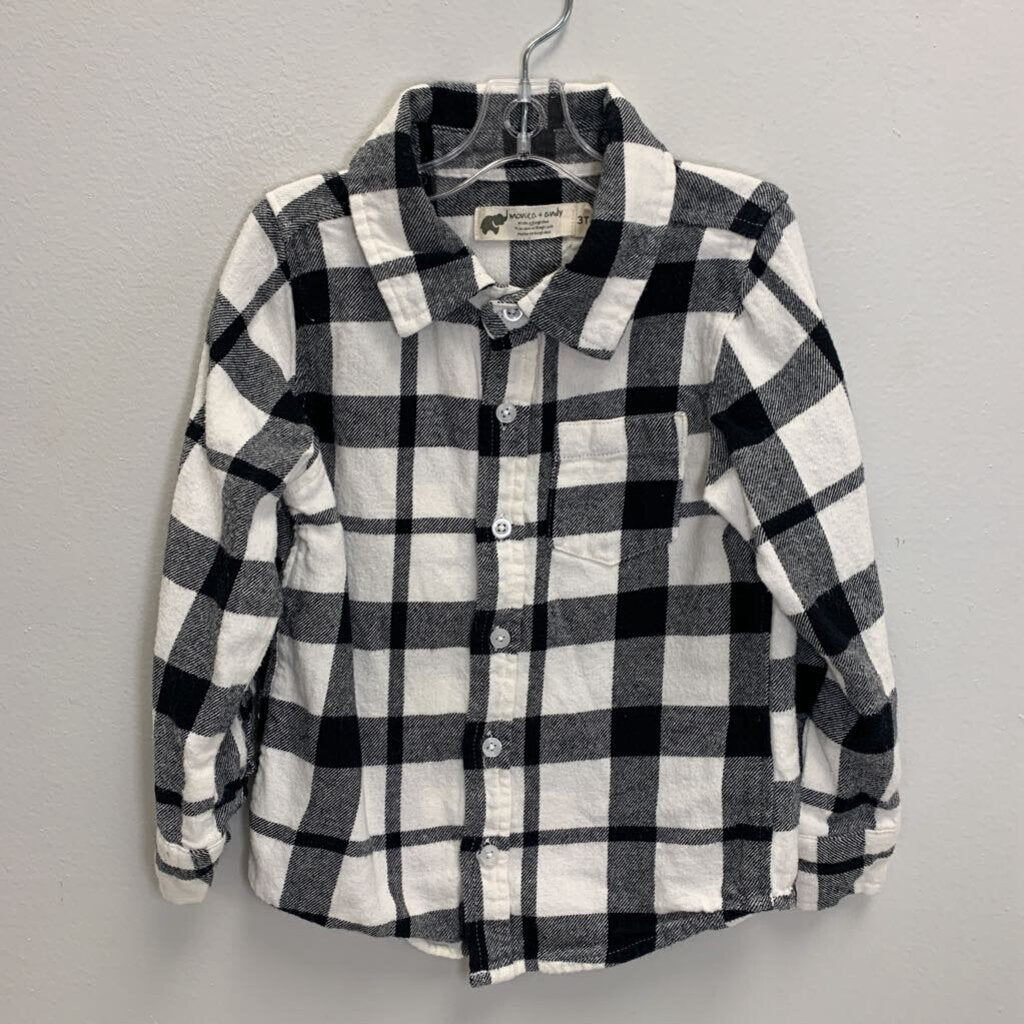 3T: Plaid Flannel Shirt