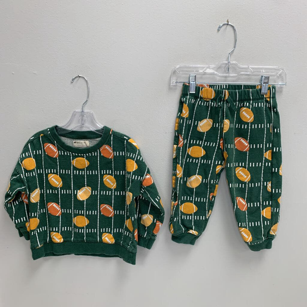 3T: French Terry Sweatsuit - Game Day Football