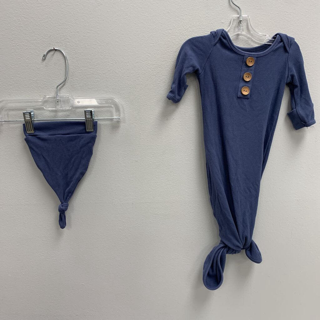NB: Ribbed Knot Gown & Hat