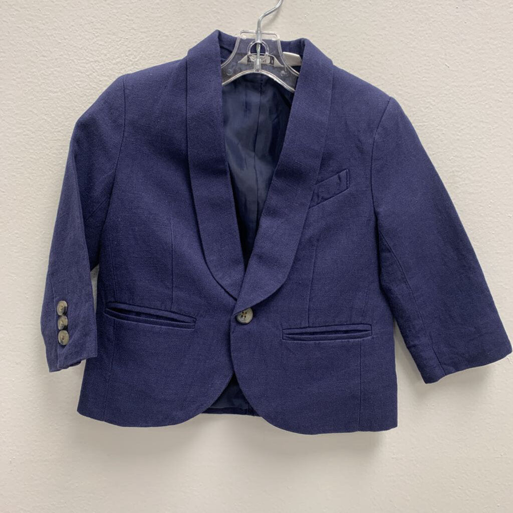 12-18M: Linen-Cotton Blend Classic Blazer