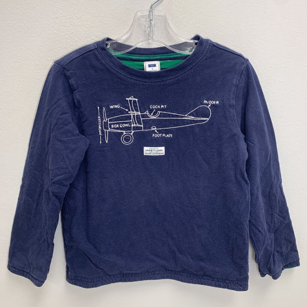 4: Reversible T-Shirt - Planes/Stripes
