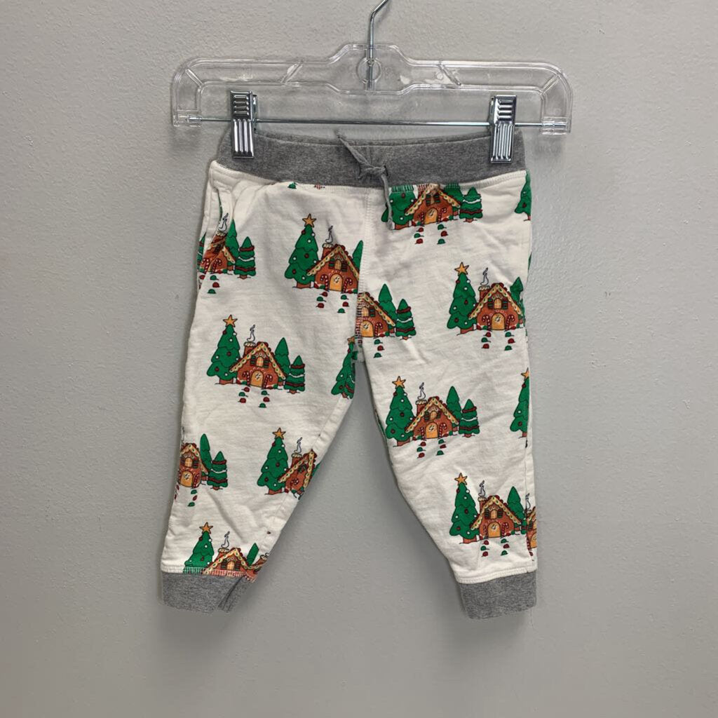 2T: Drawstring Joggers - Gingerbread House