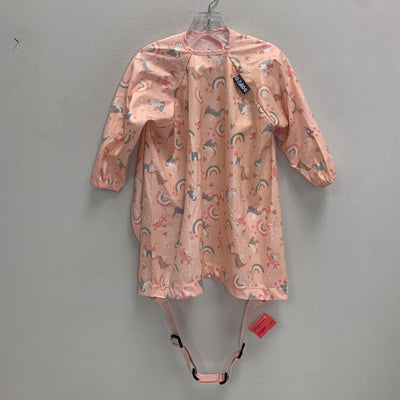 Long Sleeve Coverall Bib - Unicorns