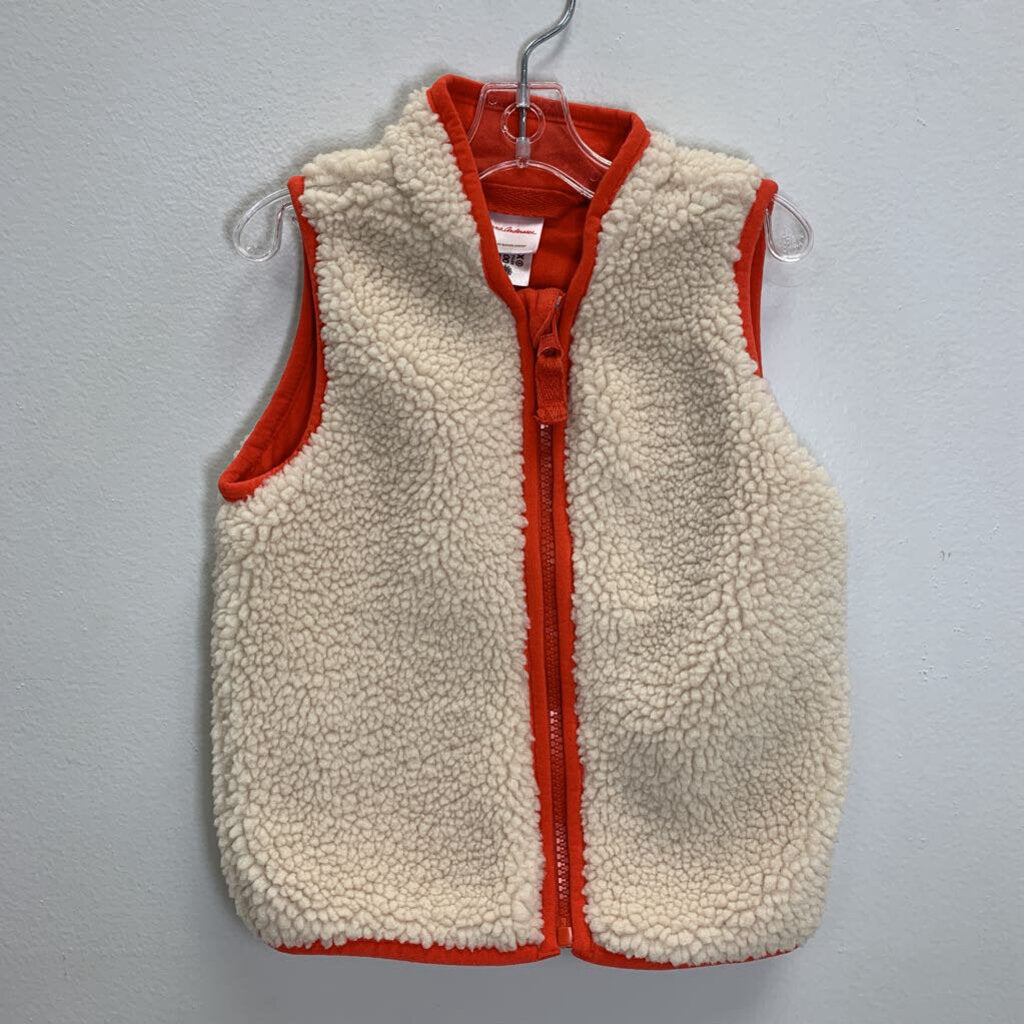 18-24M: Faux Shearling Vest - Light Oat