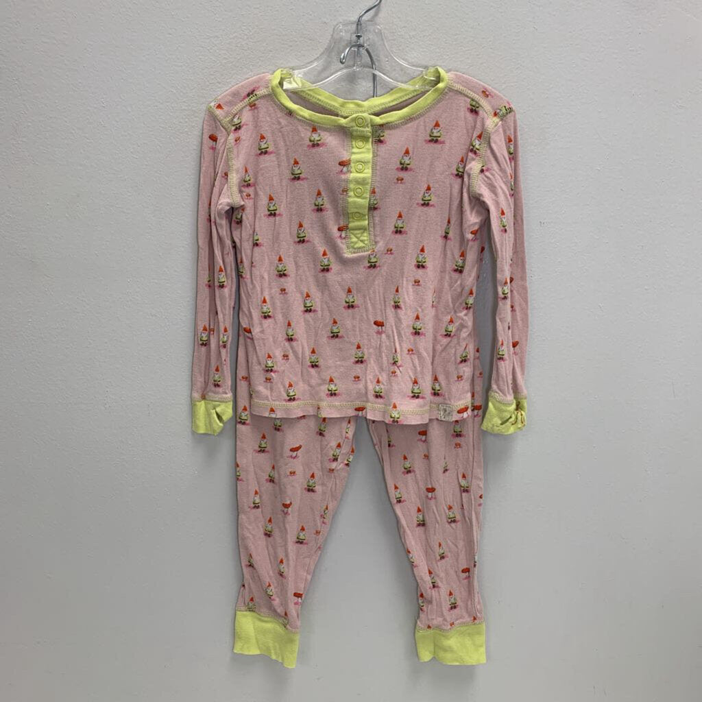 4: Henley Long John Pajama Set - Gnomes