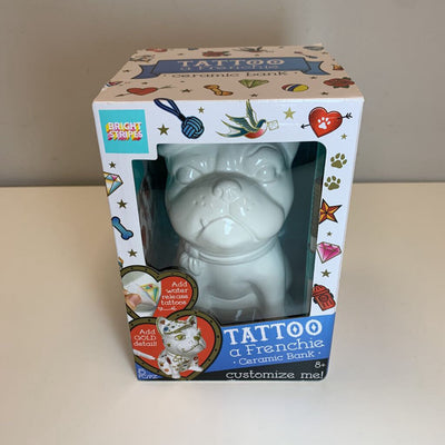 Tattoo A Frenchie Ceramic Bank NIB