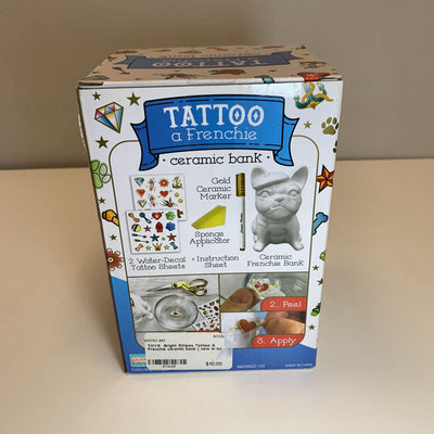 Tattoo A Frenchie Ceramic Bank NIB