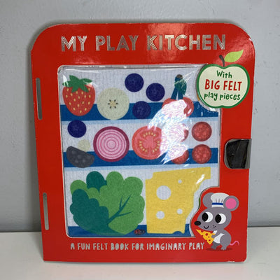 My Play Kitchen w/ Big Felt Play Pieces NWT