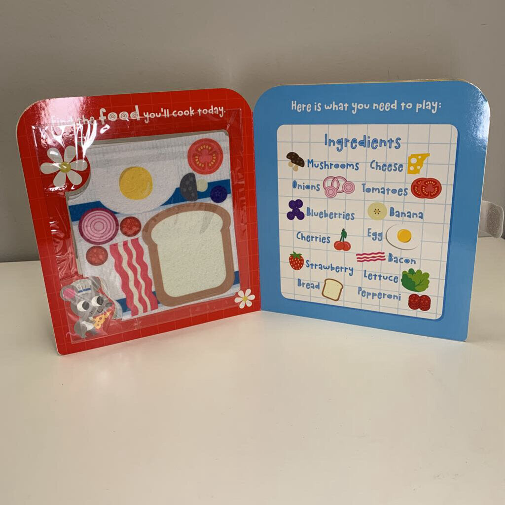 My Play Kitchen w/ Big Felt Play Pieces NWT