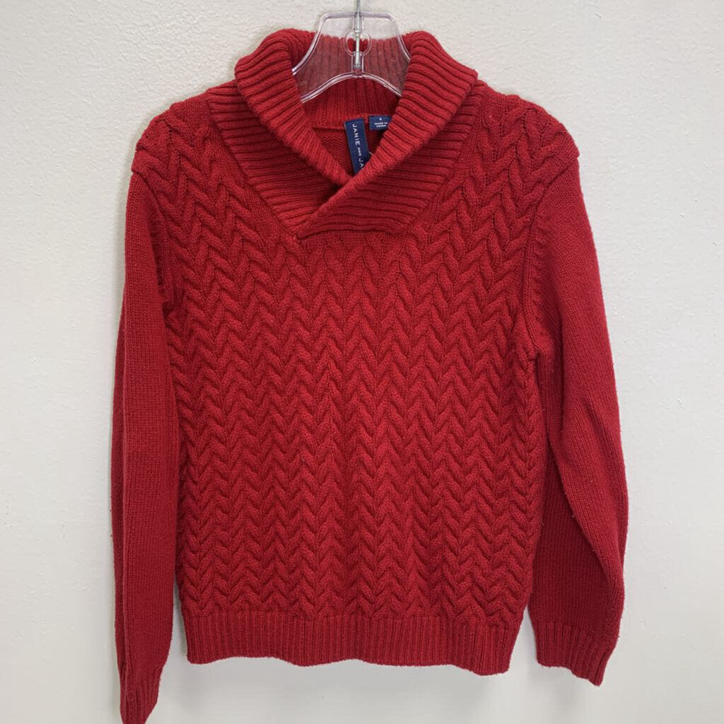 6: Cable Knit Shawl Neck Sweater