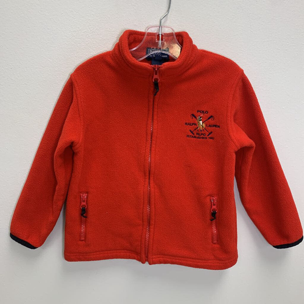 4-4T: Fleece Full Zipper Logo Jacket