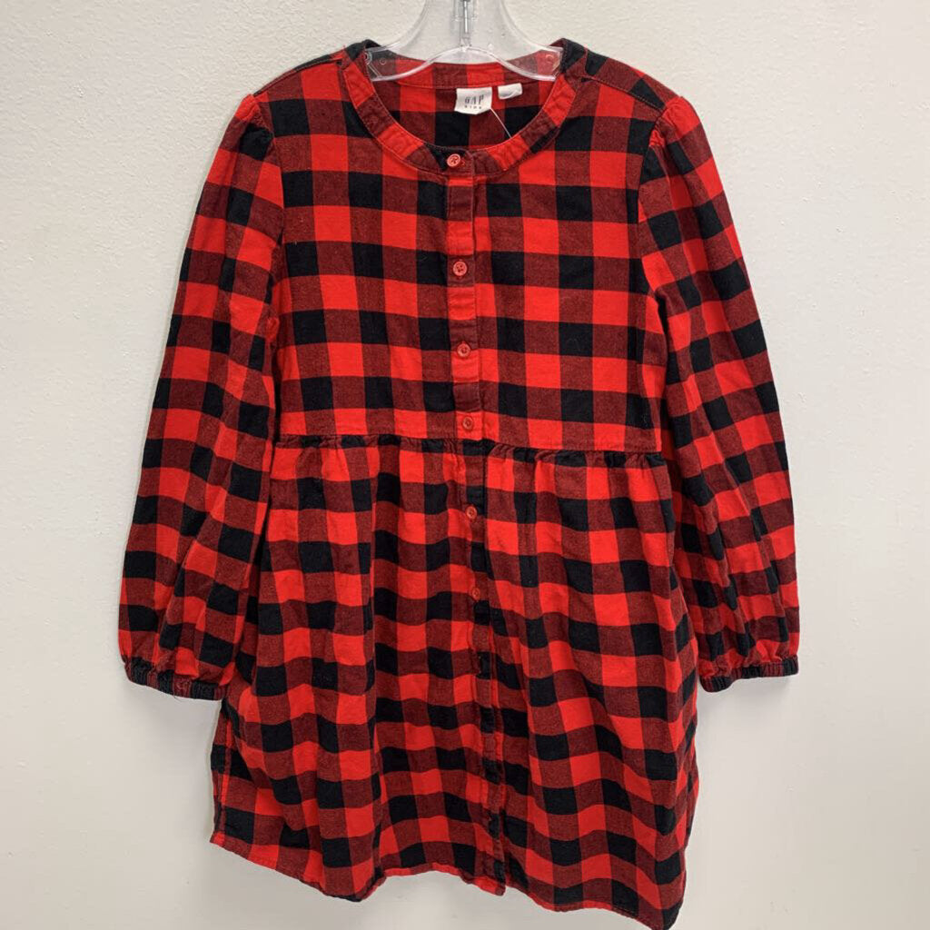10-12: Buffalo Plaid Flannel Dress