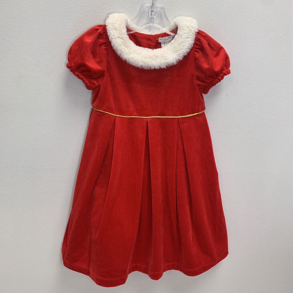 5: Velvet w/ Faux Fur Collar Dress