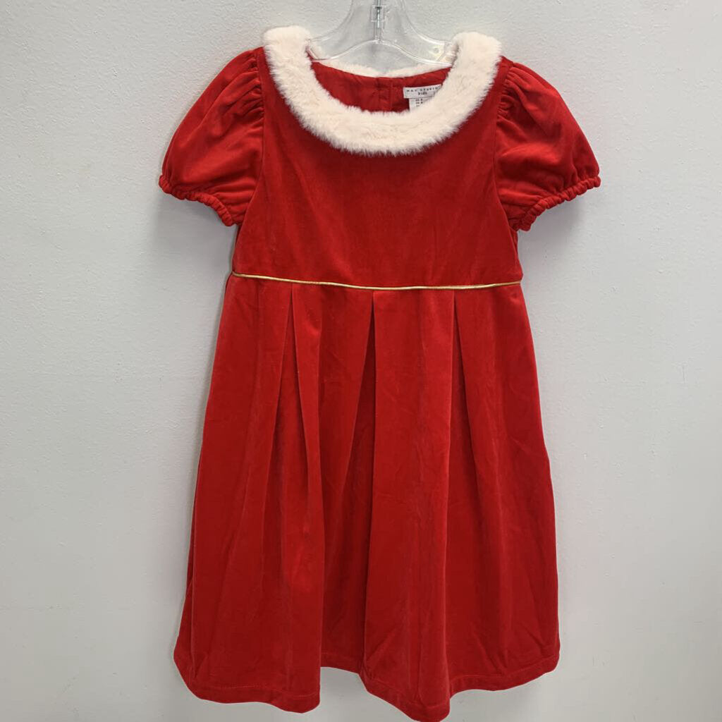 6: Velvet w/ Faux Fur Collar Dress