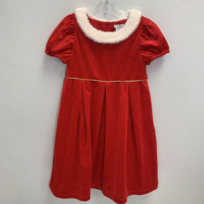 6: Velvet w/ Faux Fur Collar Dress
