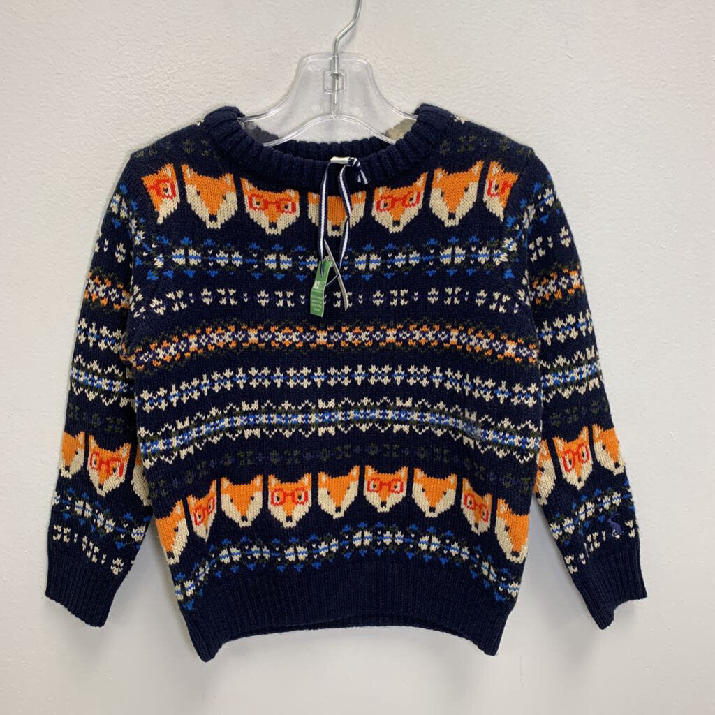 3Y: Knit Jumper - Fair Isle Fox NWT