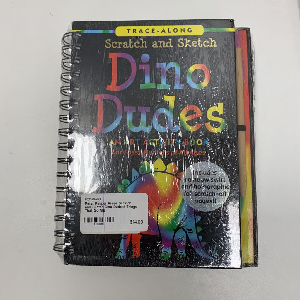 Scratch and Sketch Dino Dudes/ Things That Go NIB