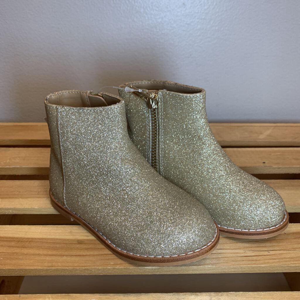 6: Side Zip Sparkle Booties