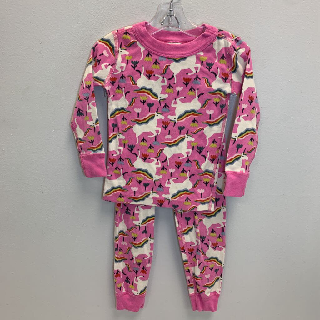 3T: Long John Pajama Set - Rainbow Unicorns