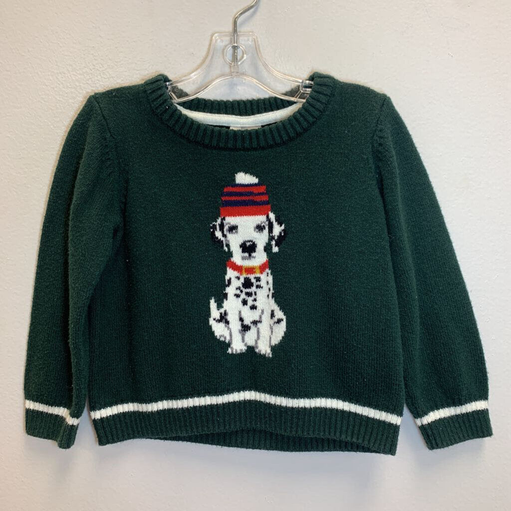 12-18M: Sweater - Intarsia Dalmatian