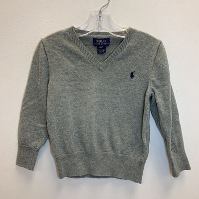 3-3T: Logo V-Neck Knit Sweater