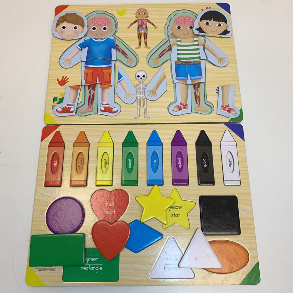 2 Pack Lift & Learn Puzzles