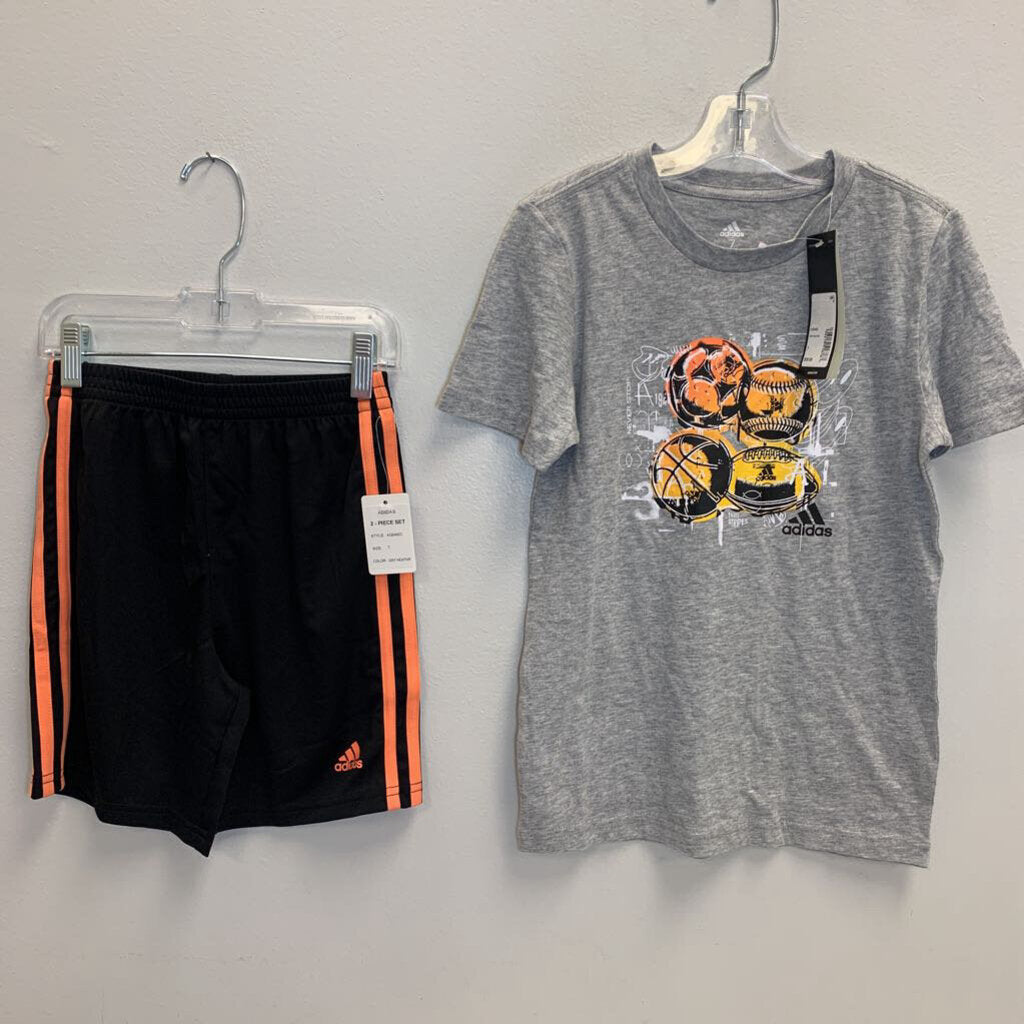 7: T-Shirt - Sports Equipment + Track Shorts NWT