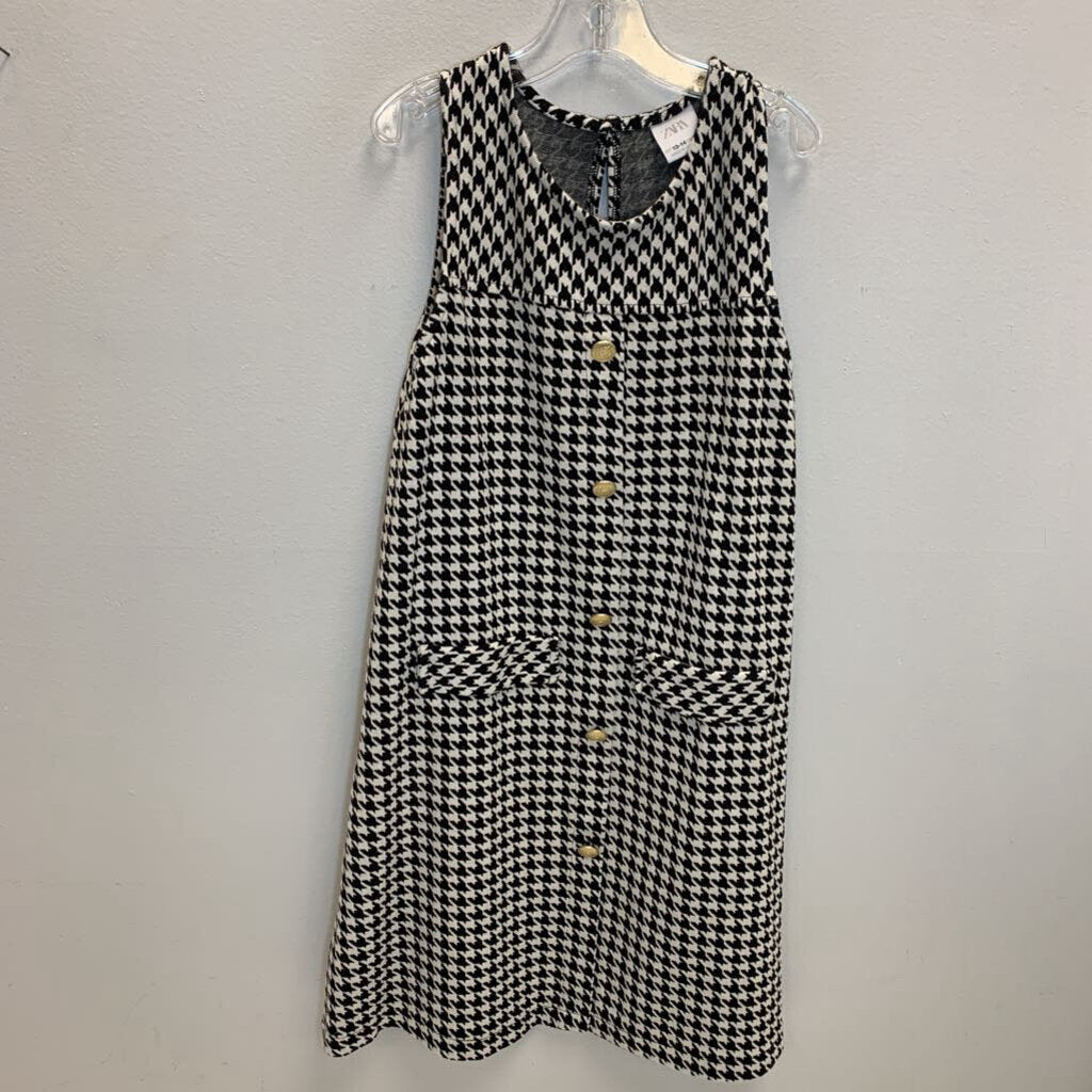 13-14: Sleeveless Shift Dress - Houndstooth