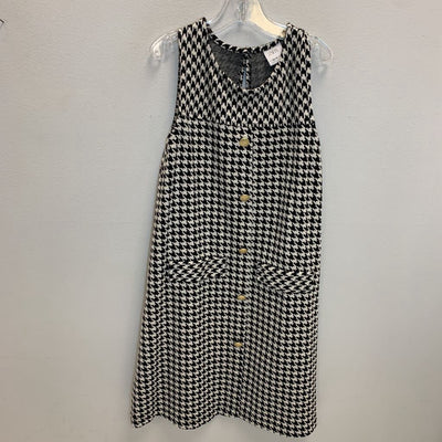 13-14: Sleeveless Shift Dress - Houndstooth