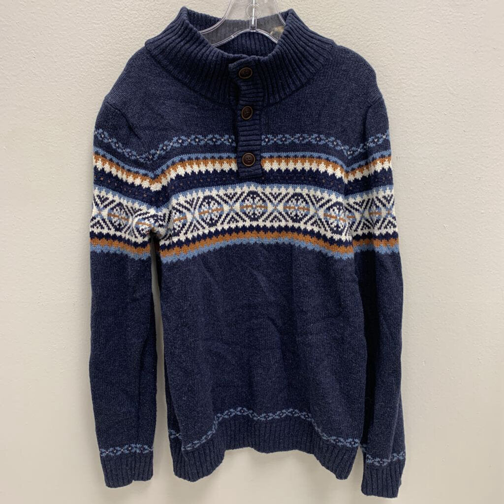 8: Fair Isle Mock Neck Sweater