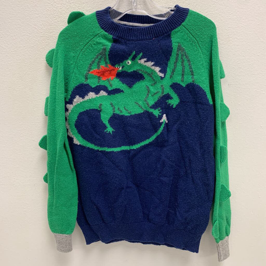 7-8Y: Crewneck Sweater - Dragon Jumper