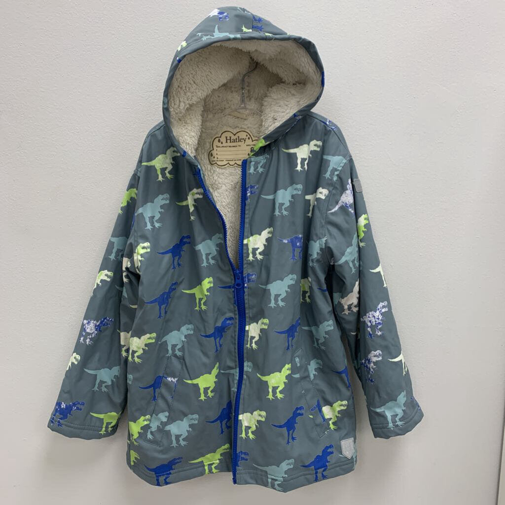 8: Cozy Lined Color Changing Rain Jacket - Dinosaurs
