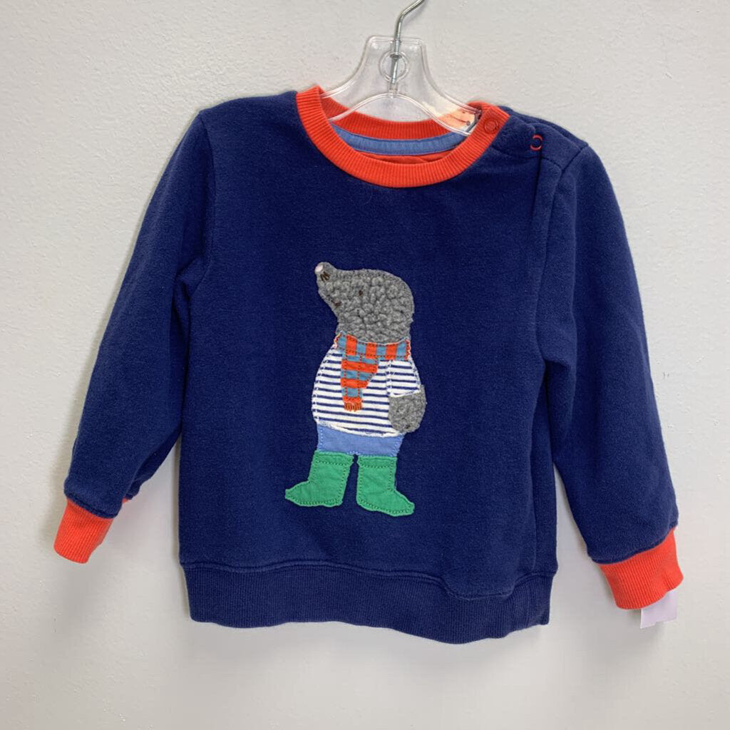 18-24M: Applique Sweatshirt - Seal