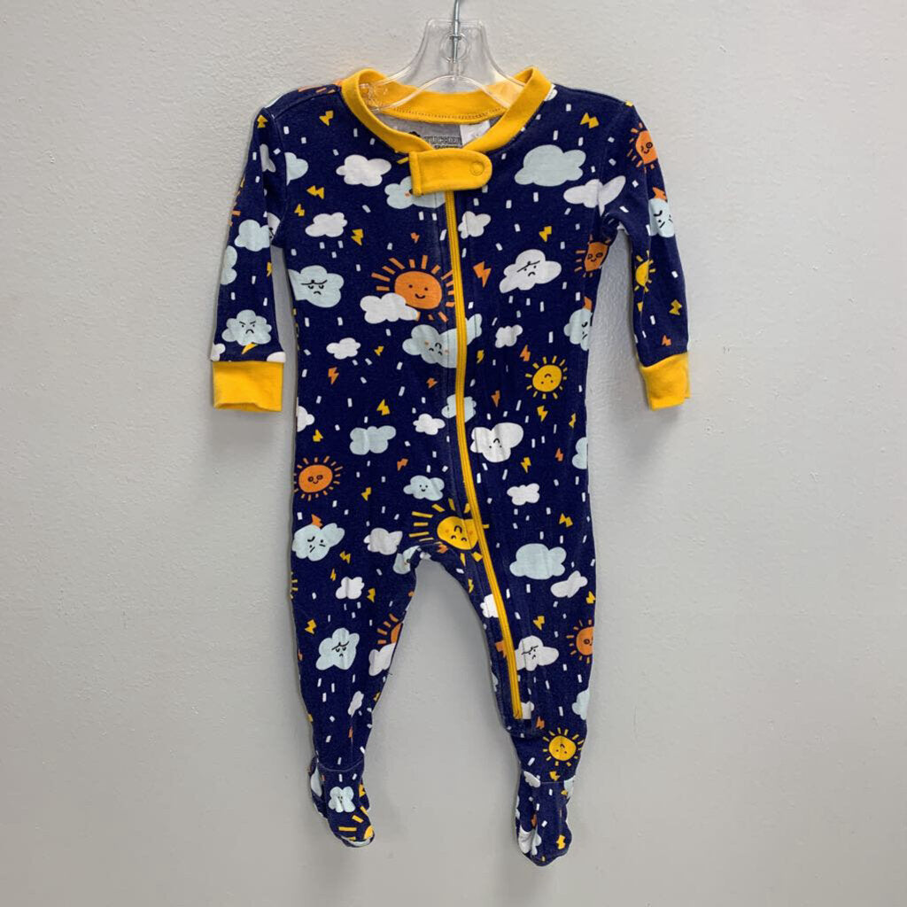 3-6M: Footed Sleeper - Sun & Storms