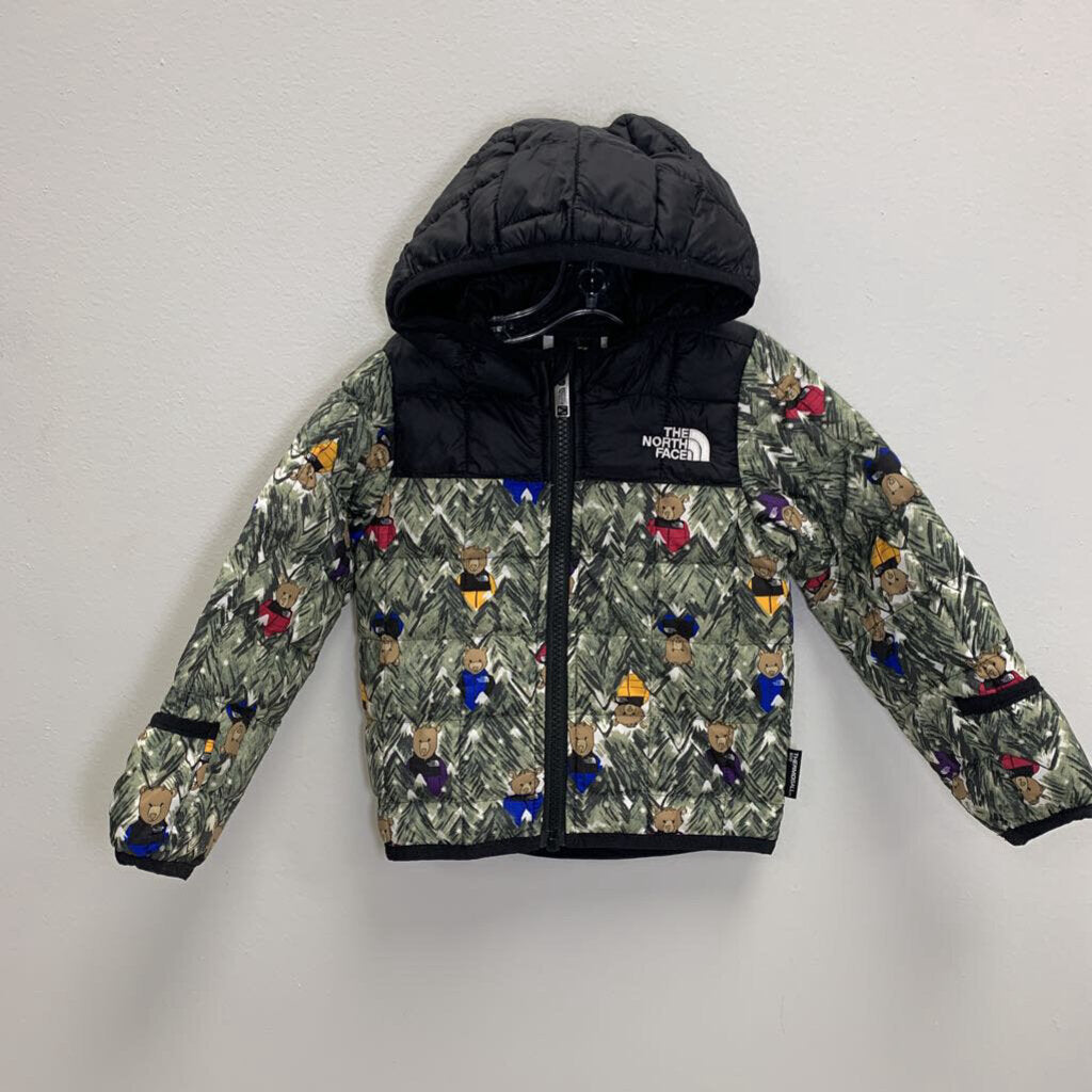 6-12M: Thermoball Graphic Bear-Print Hooded Jacket