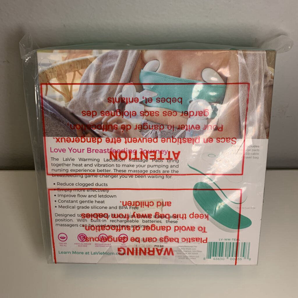 Warming Lactation Massage Pads NIB