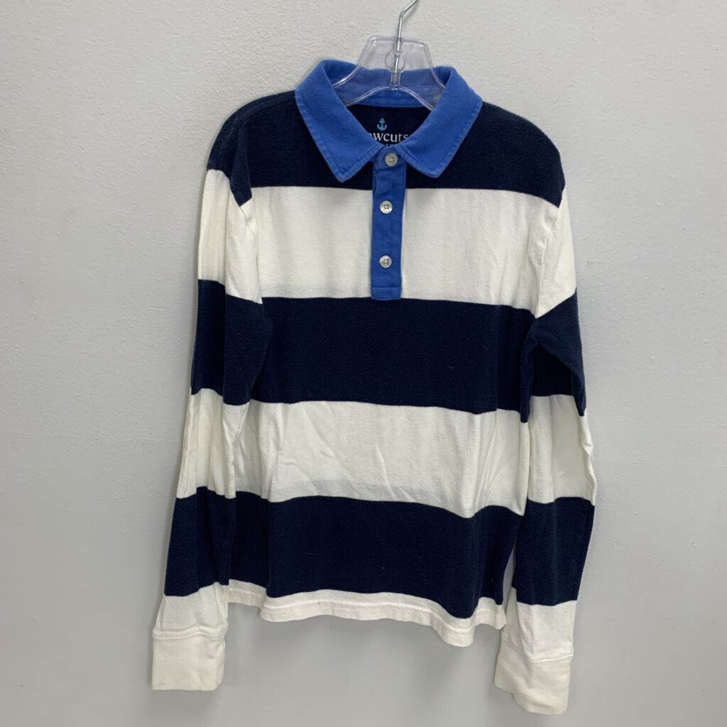 10: Striped Rugby Polo Shirt