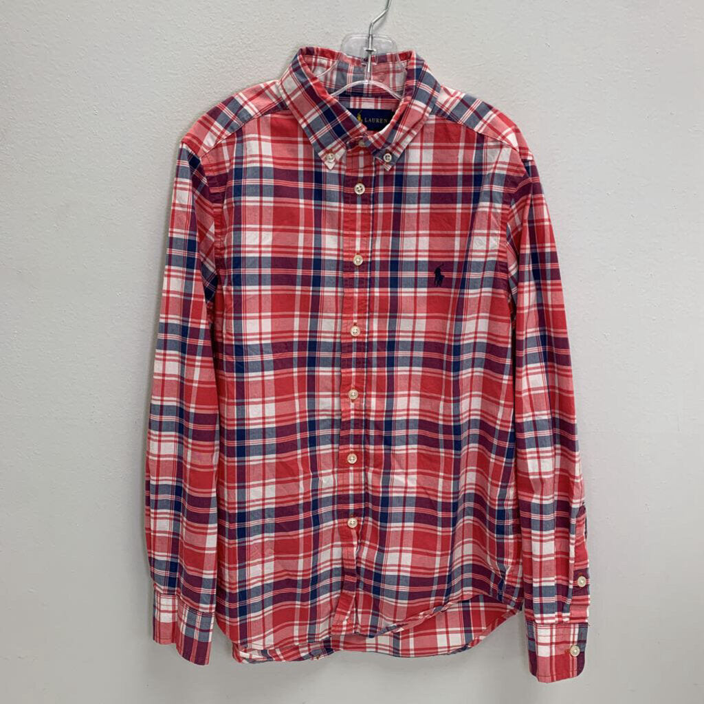 10-12: Plaid Oxford Shirt